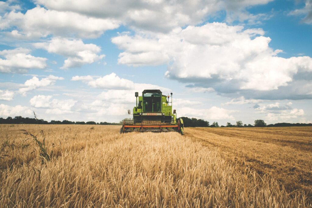 green tractor